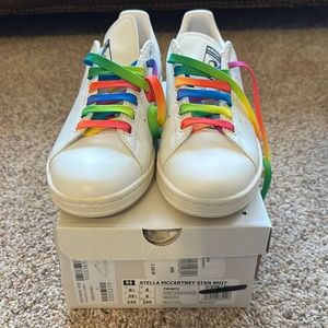 Stella McCartney M/W Stan Smith Rainbow Adidas, 6.5